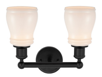 Edison Two Light Bath Vanity (616-2W-BK-G391)