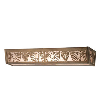Meyda Tiffany - 14184 - Four Light Vanity - Mountain Pine - Antique Copper