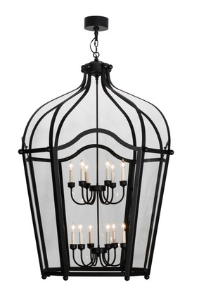 Meyda Tiffany - 161066 - 12 Light Pendant - Citadel - Textured Black