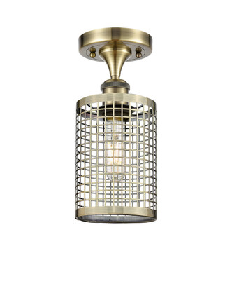 Innovations - 516-1C-AB-M18-AB - LED Semi-Flush Mount - Downtown Urban - Antique Brass