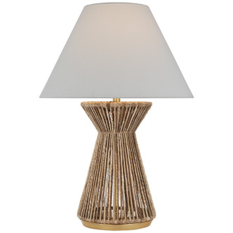 Visual Comfort Signature - CHA 8016NAB/AB-L - LED Table Lamp - Antigua - Natural Abaca and Antique-Burnished Brass Visual Comfort Signature - CHA 8016NAB/AB-L - LED Table Lamp - Antigua - Natural Abaca and Antique-Burnished Brass