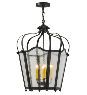 Meyda Tiffany - 178403 - Four Light Pendant - Citadel - Antique Iron Gate