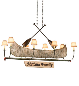 Meyda Tiffany - 193898 - Eight Light Chandelier - Personalized - Faux Birch Tarn & Antique Copper