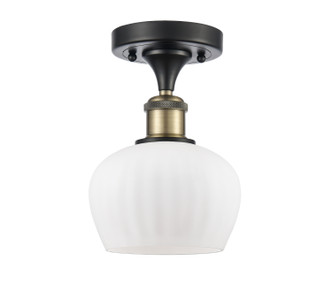 Innovations - 516-1C-BAB-G91 - One Light Semi-Flush Mount - Ballston - Black Antique Brass