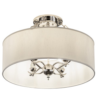 Meyda Tiffany - 200594 - Four Light Semi-Flushmount - Cilindro - Polished Nickel