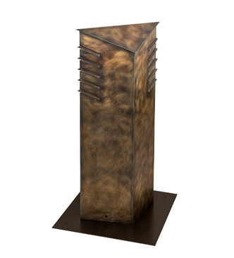 Aploks Four Light Bollard in Chemical Burnished Brass (57-213135)
