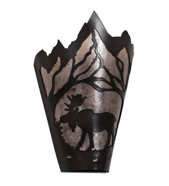 Moose At Dawn One Light Wall Sconce in Timeless Bronze (57-217008)
