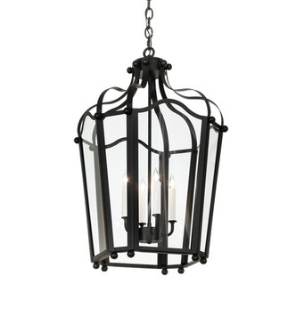 Meyda Tiffany - 218160 - Four Light Pendant - Citadel - Textured Black