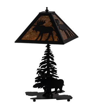 Lone Moose Two Light Table Lamp (228788)