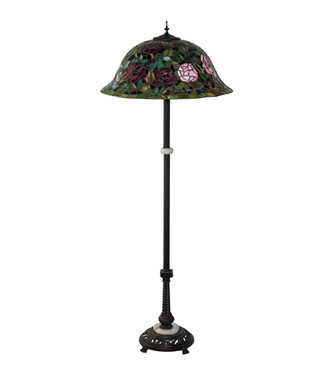 Tiffany Rosebush Three Light Floor Lamp (229110)