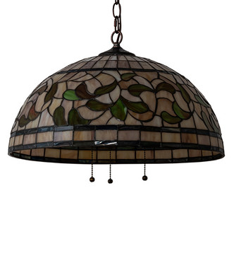 Tiffany Turning Leaf Three Light Pendant (232183)
