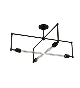 Pronograde Four Light Semi-Flushmount in Mirror Black (57-234232) Pronograde Four Light Semi-Flushmount in Mirror Black (57-234232)