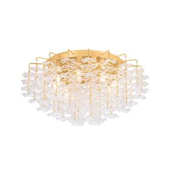 Corbett Lighting - 534-24-VGL - Eight Light Semi Flush Mount - Alsace - Vintage Gold Leaf