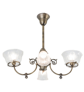 Meyda Tiffany - 239972 - Four Light Chandelier - Revival - Antique Brass