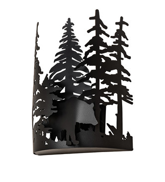 Bear Through the Trees One Light Wall Sconce (241558)