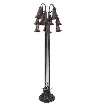 Stained Glass Pond Lily 12 Light Floor Lamp (251704)