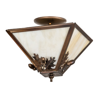 Oak Leaf & Acorn Three Light Flushmount (252002)