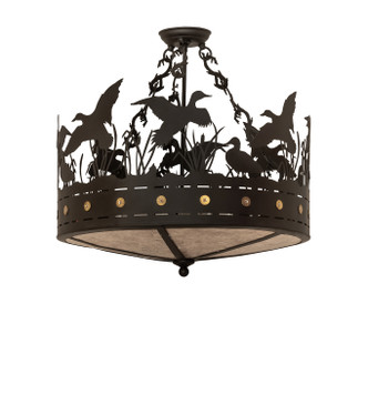 Ducks in Flight Four Light Semi-Flushmount (252143)