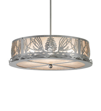 Meyda Tiffany - 261653 - Four Light Pendant - Mountain Pine - Nickel