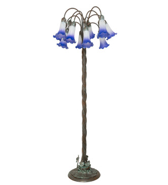 Blue/White 12 Light Floor Lamp (262131)