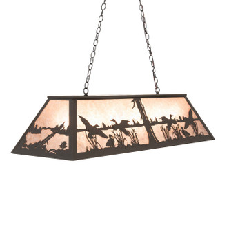 Meyda Tiffany - 264160 - Six Light Pendant - Ducks in Flight - Timeless Bronze
