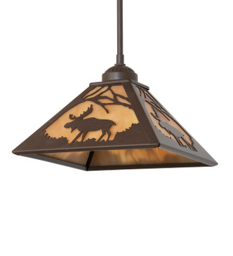 Lone Moose One Light Mini Pendant in Cafe Noir (57-264272)