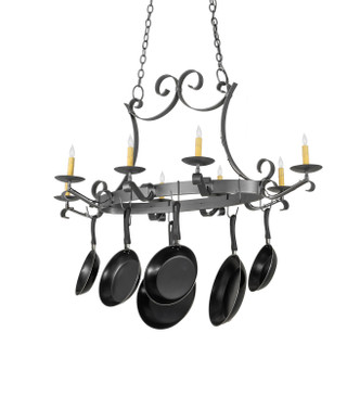Laramie Eight Light Pot Rack (271988)
