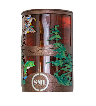 Personalized Two Light Wall Sconce (273933)