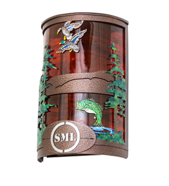 Personalized Two Light Wall Sconce (273934)