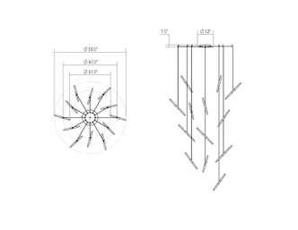 Ballet LED Pendant (2895.16)