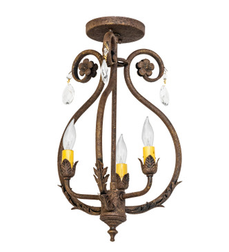 Antonia Three Light Chandelier in Antiquity (57-276405)