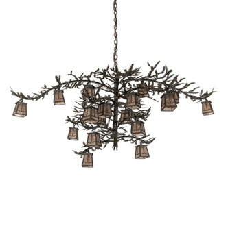 Pine Branch 18 Light Chandelier in Oil Rubbed Bronze (57-277174)