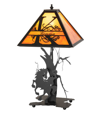 Meyda Tiffany - 277444 - One Light Table Lamp - Personalized - Textured Black