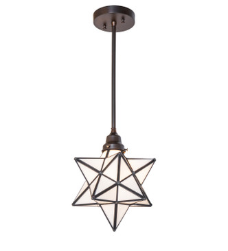 Meyda Tiffany - 280032 - One Light Pendant - Moravian Star - Craftsman Brown