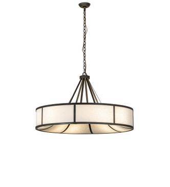Meyda Tiffany - 280779 - Eight Light Pendant - Cilindro Ventura - Oil Rubbed Bronze