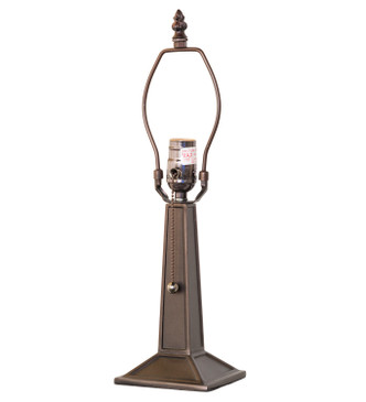 Meyda Tiffany - 29124 - One Light Table Base - Mission - Mahogany Bronze