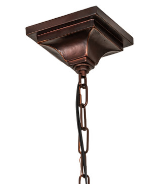 Mission Four Light Inverted Pendant Hardware in Mahogany Bronze (57-36195) Mission Four Light Inverted Pendant Hardware in Mahogany Bronze (57-36195)