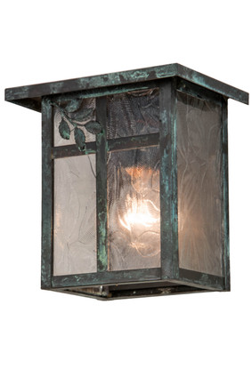 Meyda Tiffany - 43258 - One Light Wall Sconce - Hyde Park - Verdigris