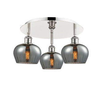 Innovations - 516-3C-PN-G93 - Three Light Flush Mount - Downtown Urban - Polished Nickel