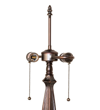 Hex Berry Flowers Two Light Table Base (151770)