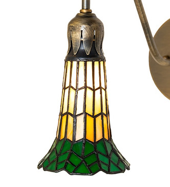 Stained Glass Pond Lily One Light Wall Sconce (287195)