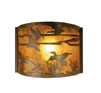 Meyda Tiffany - 51492 - One Light Wall Sconce - Ducks in Flight - Antique Copper