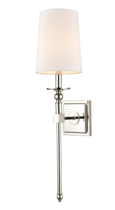 One Light Wall Sconce in Polished Nickel (59-6971-PN)