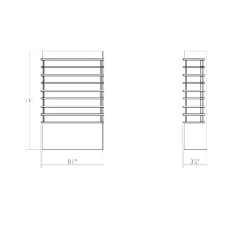 Tawa LED Wall Sconce in Textured Gray (69-7414.74-WL)