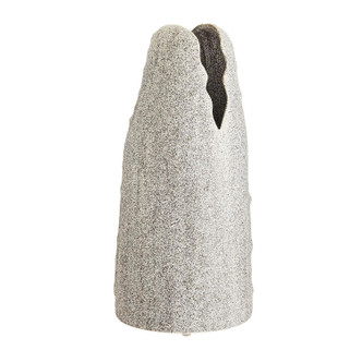 Arteriors - AVC18 - Vase - Livia - White Crackle Charcoal Wash