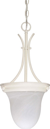 Nuvo Lighting - 60/397 - One Light Pendant - Alabaster Glass Bell - Textured White