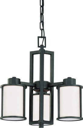 Nuvo Lighting - 60-2976 - Three Light Chandelier - Odeon - Aged Bronze