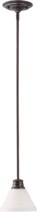 Nuvo Lighting - 60-3172 - One Light Mini Pendant - Empire - Mahogany Bronze / Frosted Nuvo Lighting - 60-3172 - One Light Mini Pendant - Empire - Mahogany Bronze / Frosted