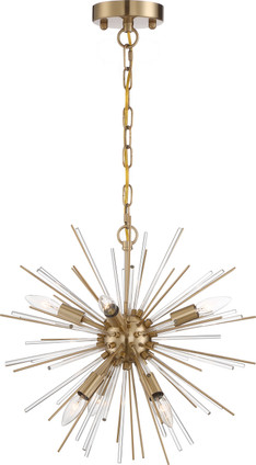 Nuvo Lighting - 60-6992 - Six Light Chandelier - Cirrus - Vintage Brass