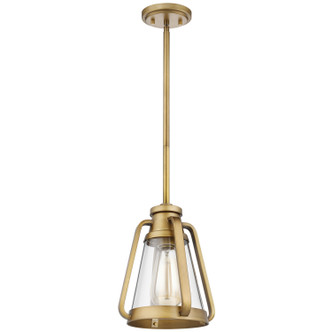 Nuvo Lighting - 60-7561 - One Light Mini Pendant - Everett - Natural Brass